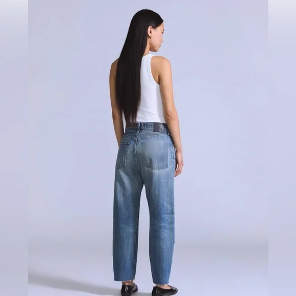 Women's LEVI'S BLUE TAB Barrel Patch & Repair Jeans Sz 25 $295 ~ Made in Japan - Picture 3 of 8